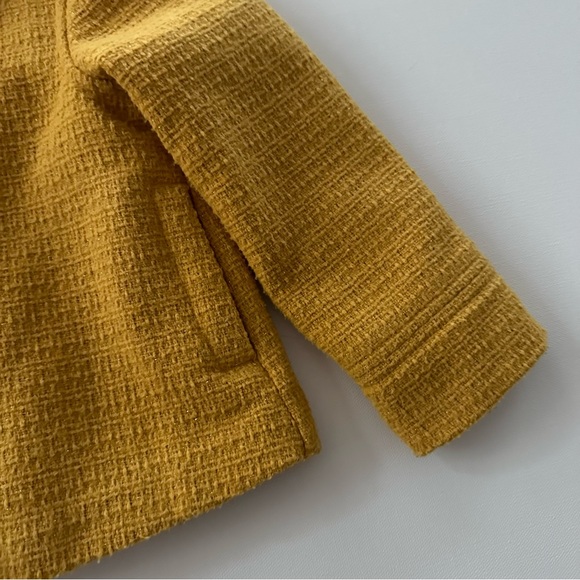 Gymboree Girls 4 Yellow Tweed Pea Coat - Picture 5 of 8